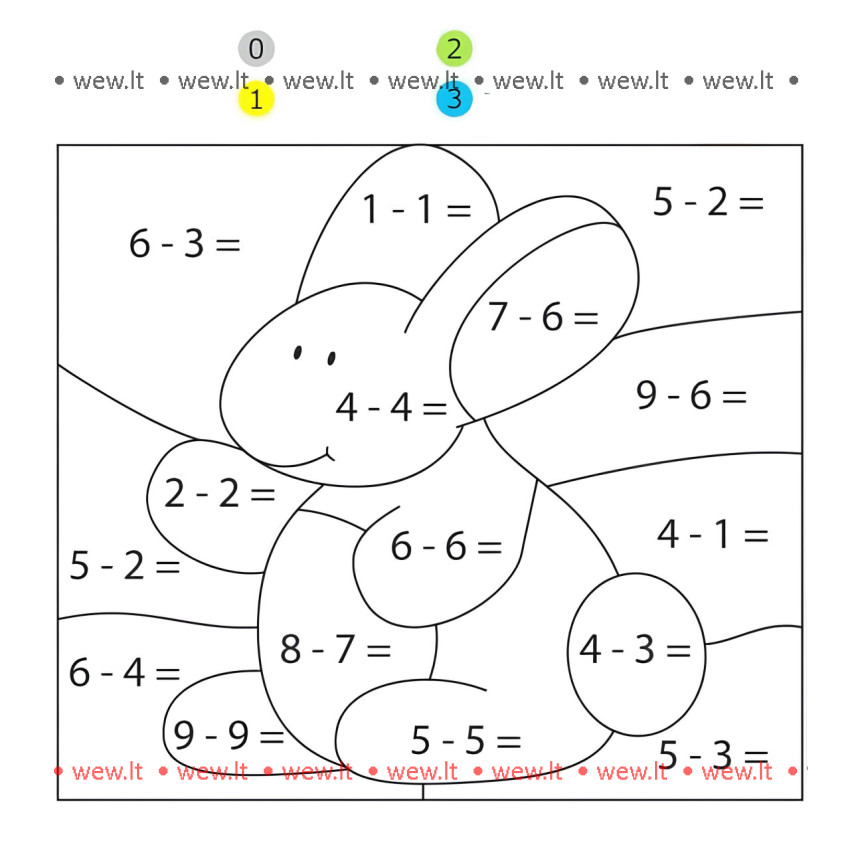 Matematikos užduotis - Zuikis matematikas