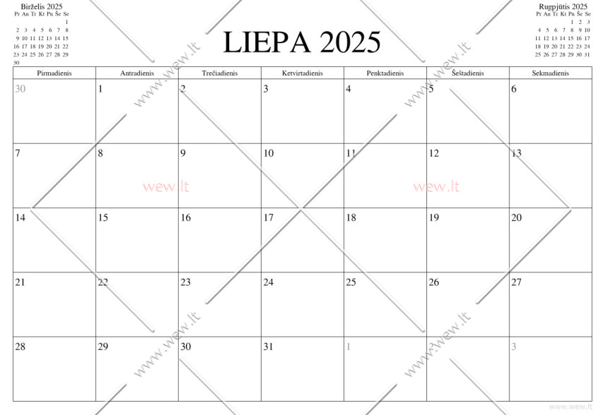 Kalendorius - 2025 Liepa