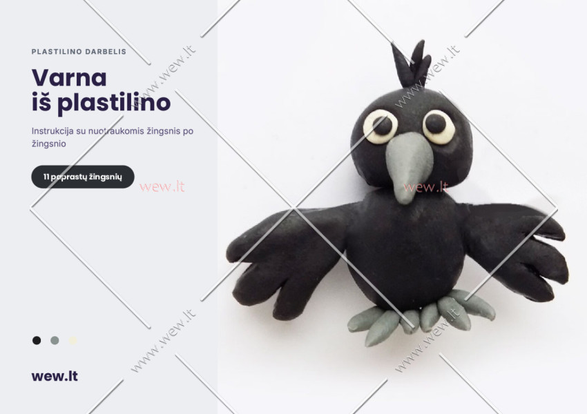 Varna iš plastilino – lipdymo darbelis vaikams (PDF)