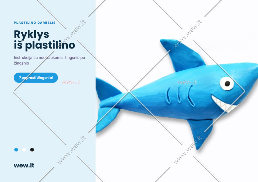 Ryklys iš plastilino – lipdymo darbelis vaikams (PDF)
