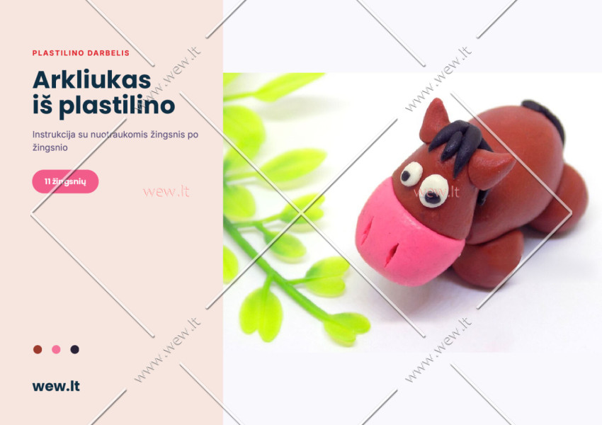 Arklys iš plastilino – lipdymo darbelis vaikams (PDF)