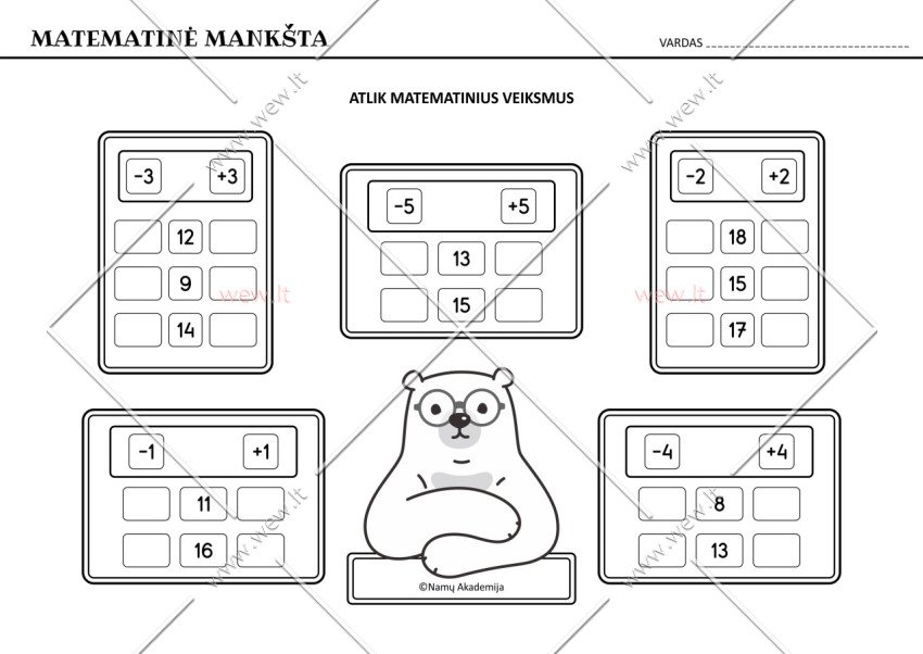 Meškiuko matematika Nr.2
