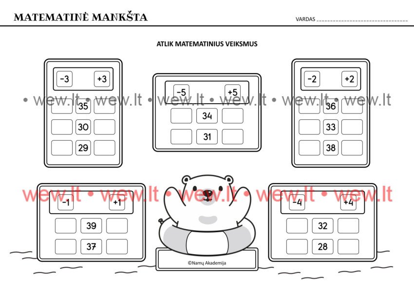 Meškiuko matematika Nr.4