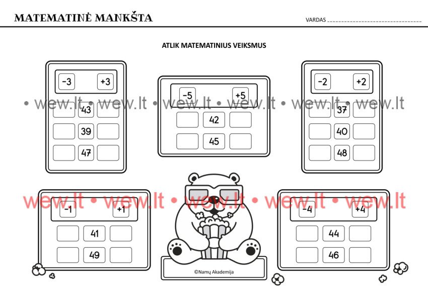 Meškiuko matematika Nr.50