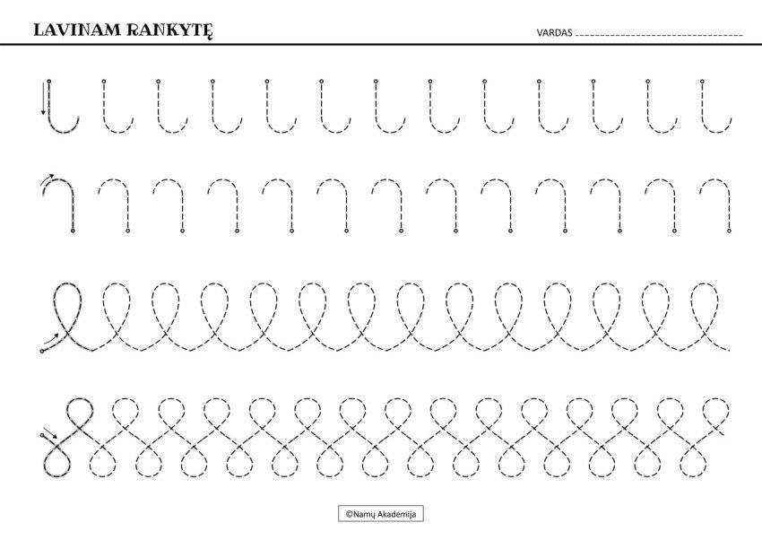 Rankos lavinimas Nr.7