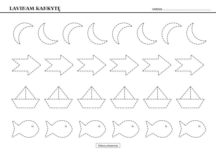 Rankos lavinimas Nr.10