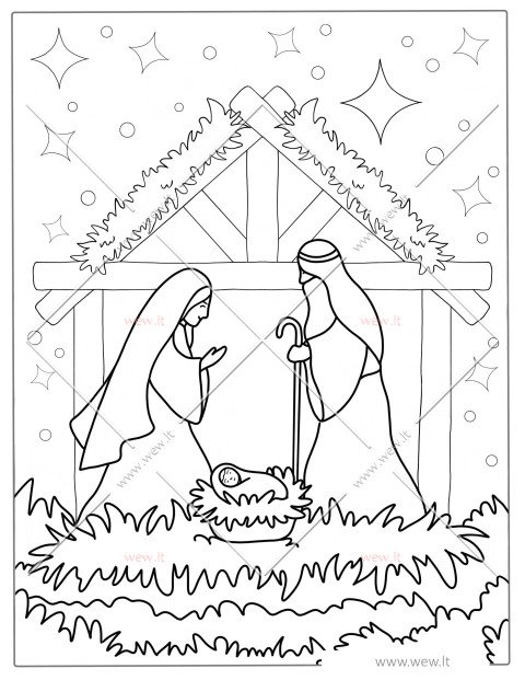 Kalėdinė prakartėlė - Jėzaus gimimas