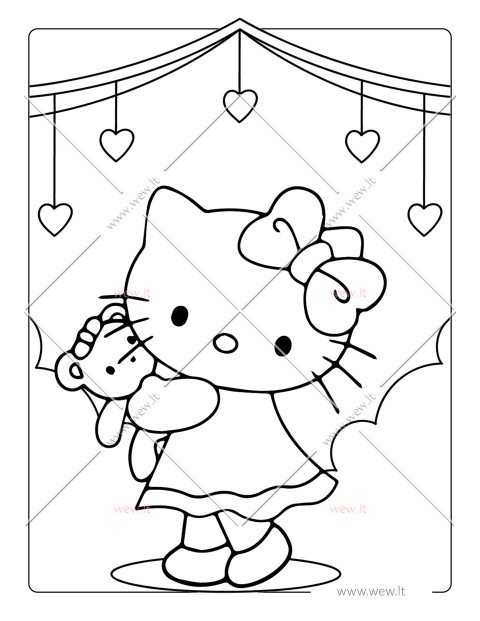 Hello Kitty ir jos draugas meškiukas