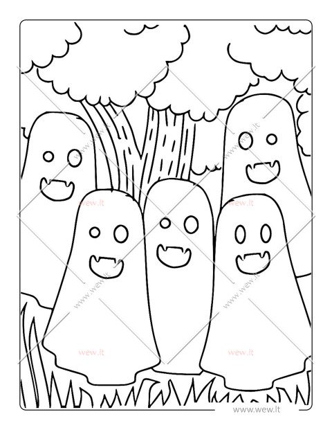 Vaiduoklių šeimyna miške