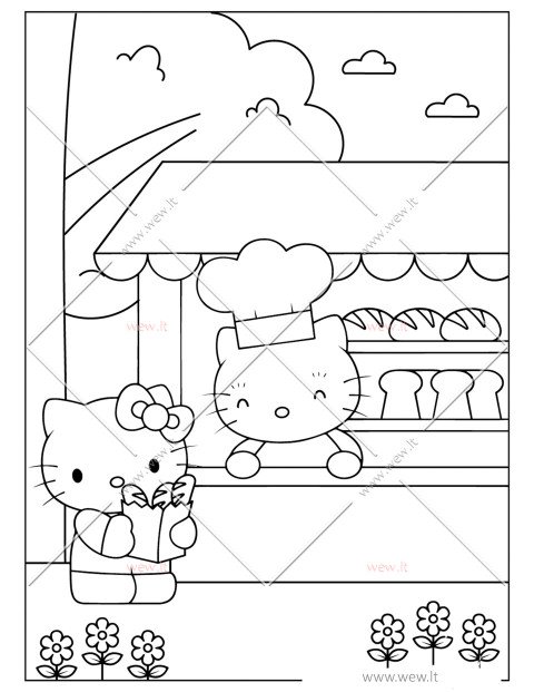 Hello Kitty kepykloje