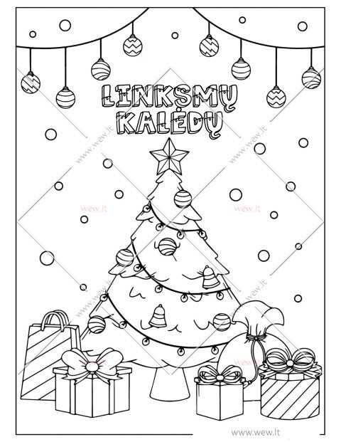 Kalėdinė eglutė ir dovanos