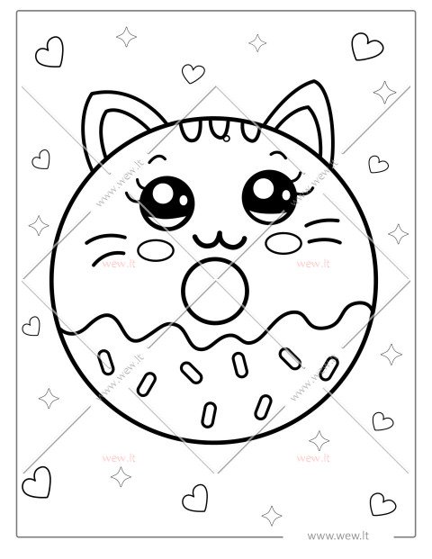 Katės formos spurga