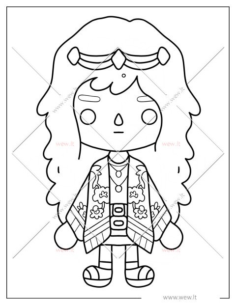 Toka Boka hipė mergaitė