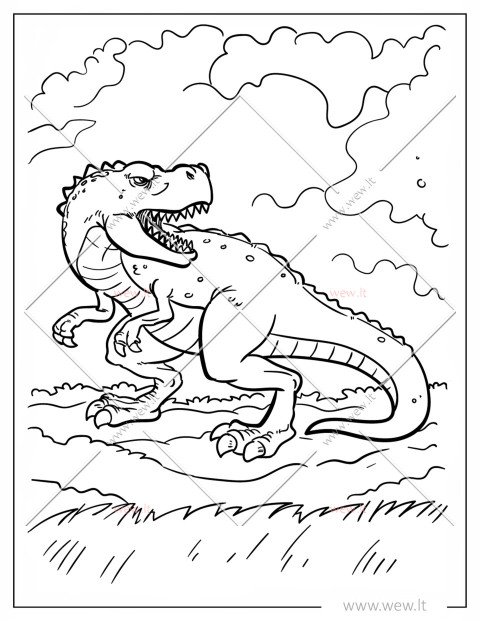 Galingas dinozauras tiranozauras