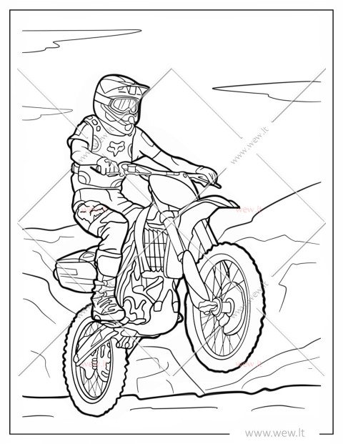 Motociklo šuolis ir motociklininkas