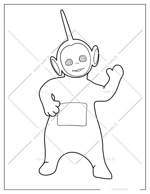 Teletabis Dipsis spalvinti