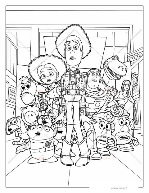Žaislų istorija 3 personažai