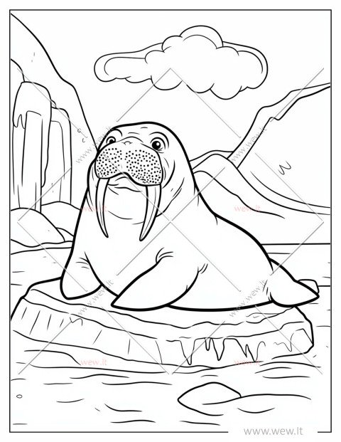 Vėplys pakrantėje spalvinimui