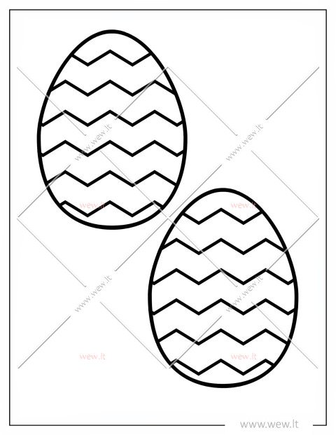 2 Margučių šablonas iškirpti