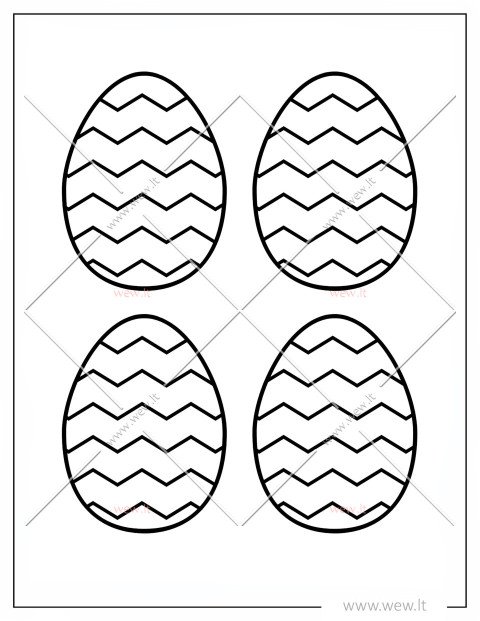 4 Margučių šablonas iškirpti