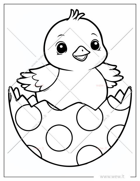 Margutis su viščiuku Velykoms spalvinti