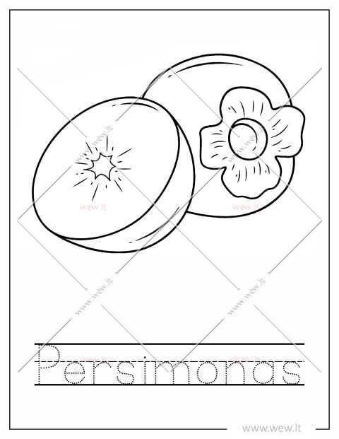 Persimonas spalvinti