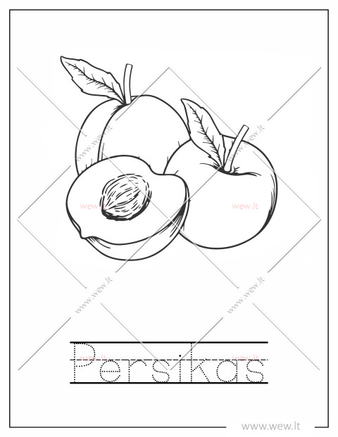 Sunokęs persikas spalvinti