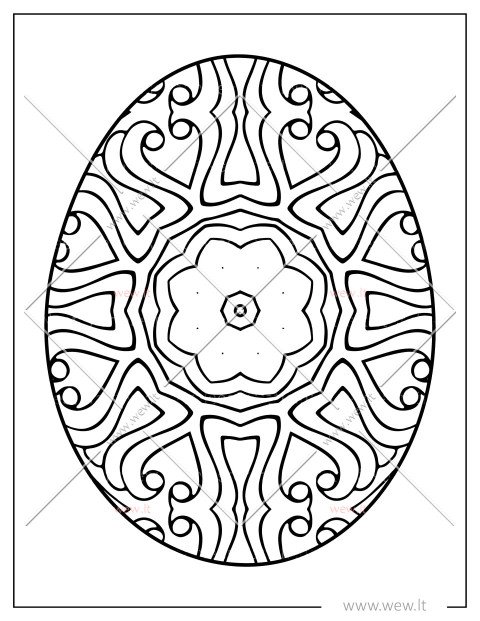 Pavasarinis kiaušinis spalvinimui – paruoštukas velykinėms dekoracijoms