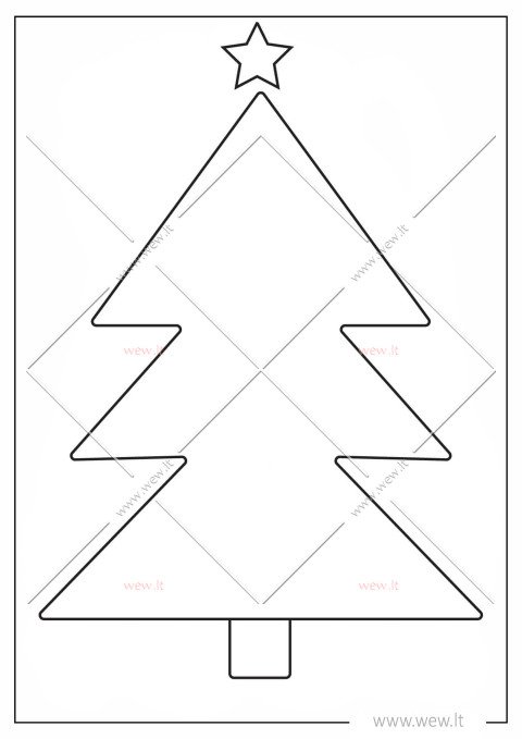 Kalėdų eglutė ir žvaigždė