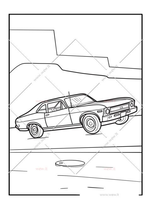 „Chevrolet Nova“ automobilis spalvinti