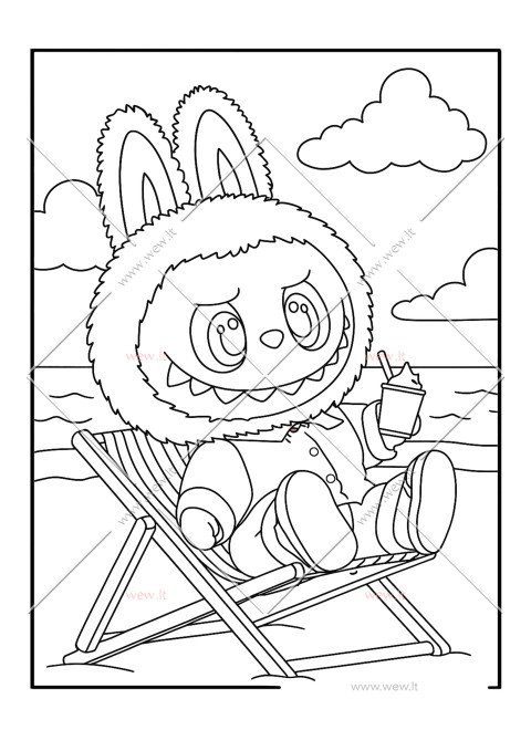 Labubu ilsisi prie jūros