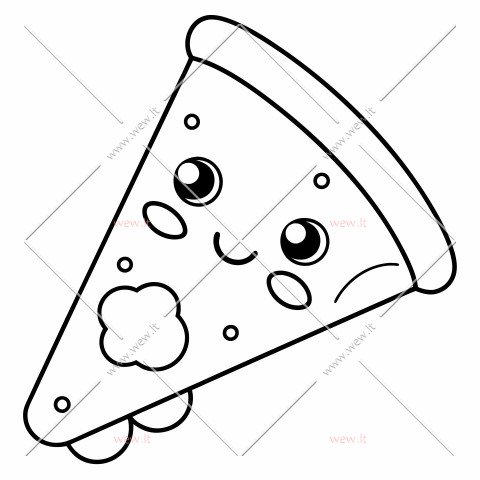 Besišypsanti kawaii pica