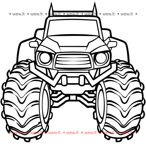 Greitis ir jėga - monster truck