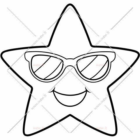 Šauni žvaigždė su akiniais