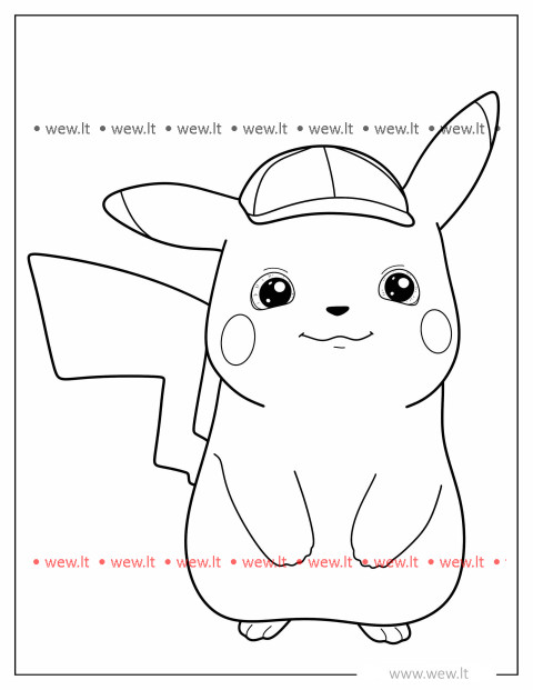 Mewarnai pikachu