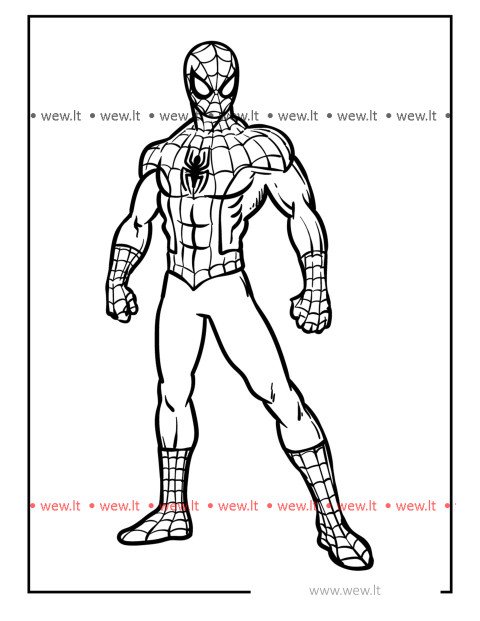 Spider-Man untuk mewarnai