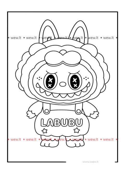 Labubu berkostum singa