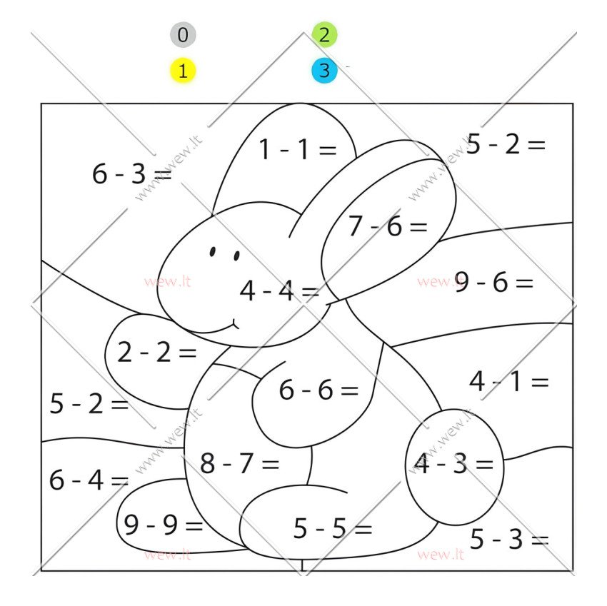 Matematikos užduotis - Zuikis matematikas
