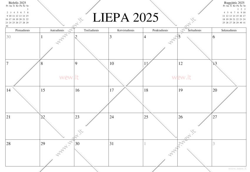 Kalendorius - 2025 Liepa