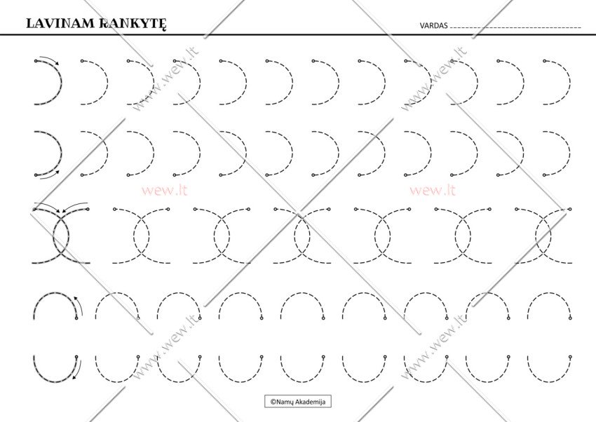 Rankos lavinimas Nr.3