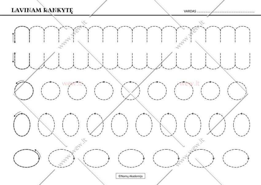 Rankos lavinimas Nr.5