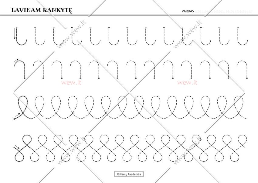 Rankos lavinimas Nr.7