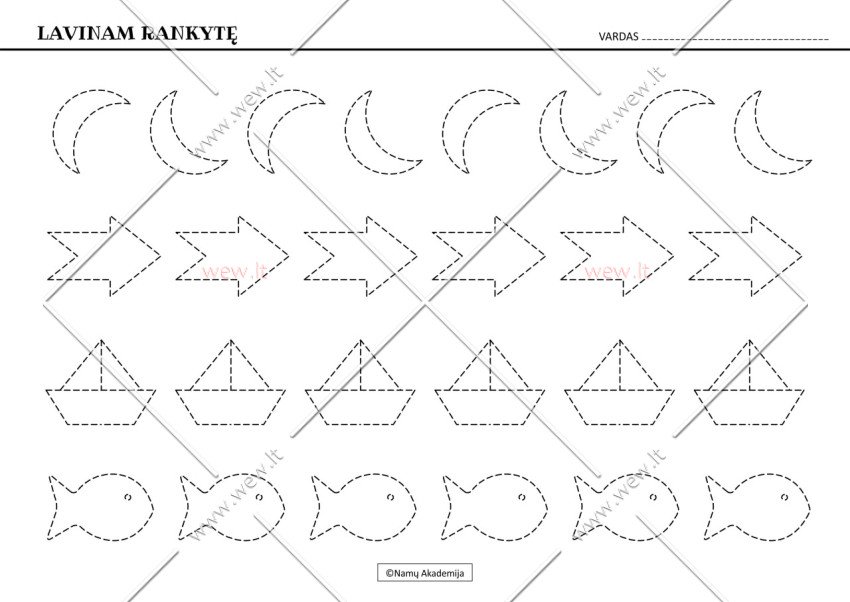 Rankos lavinimas Nr.10
