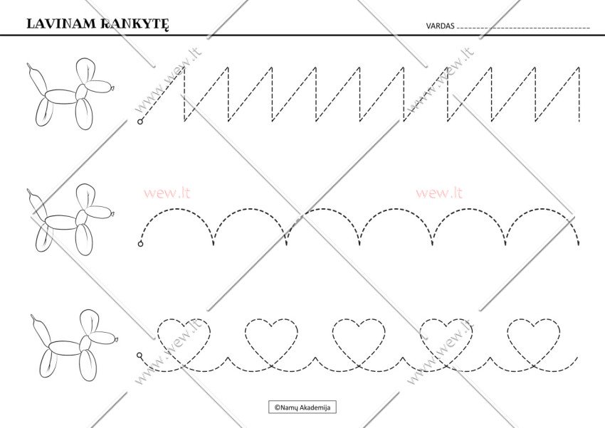 Rankos lavinimas Nr.11