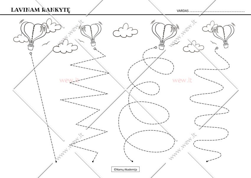 Rankos lavinimas Nr.12