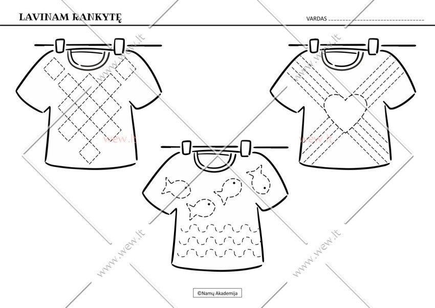 Rankos lavinimas Nr.13