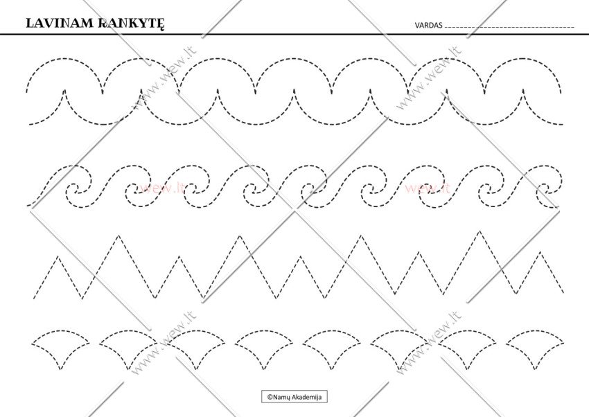 Rankos lavinimas Nr.20