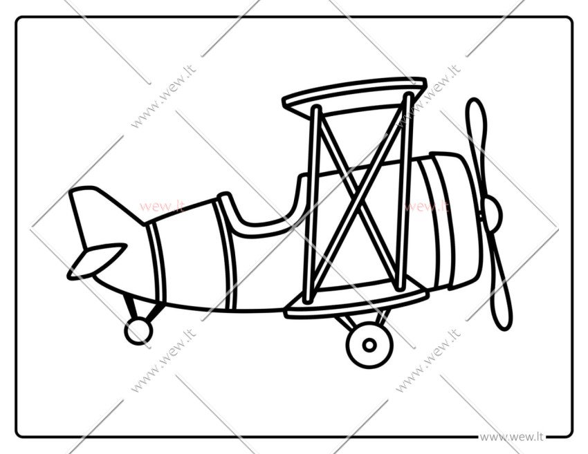 Senovinis lėktuvas kelionėje
