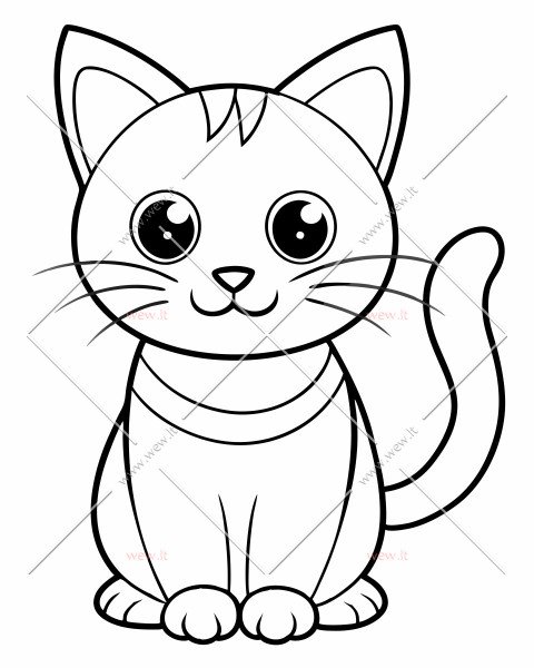 Laimingas sėdintis katinas