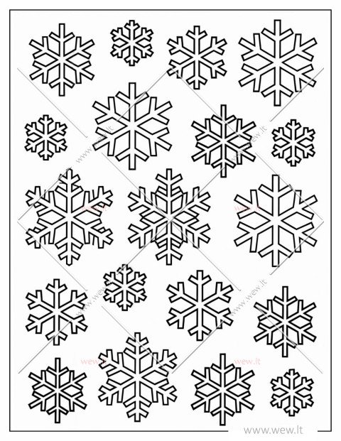 Žiemos ornamentai snaigės